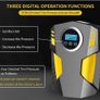 Digital Tyre Inflator, Portable Air Compressor Car Tyre Pump with 3 Nozzle Adaptors and Digital LED Light, 12V Image 2