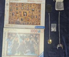 Harry Potter necklace and Jigsaws