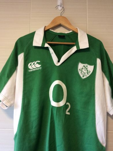 Ireland Rugby Jersey. Triple Crown Winning Jersey Year 2007. Official Canterbury Home Jersey. Authentic Original From The Time. Not A Modern Day Remake.
