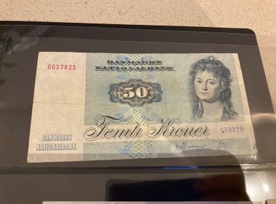 Denmark 50 Kroner Banknote