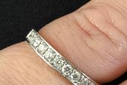 18ct white gold diamond eternity/wedding ring