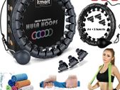 Smart Weighted Hula Hoop, Adjustable Fitness Exercise Weighted Hula Hoop - 27 Detachable Knots/Link
