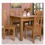 140cm-180cm Oak Extendable Dining Table Image 4