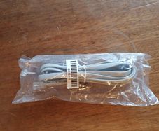 RJ11 telephone cable, Grey, (LENGTH 2M)