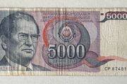 Jugoslavia 5000 Dinars 1985 Banknote
