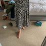 satin midi skirt Image 6