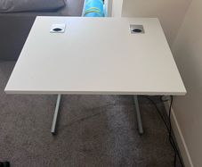 Office Desk  (80x60 cm) with Cable Management + Extra Spare Desktop Panel