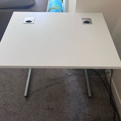 Office Desk  (80x60 cm) with Cable Management + Extra Spare Desktop Panel