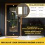 Magnetic Screen Door - Fit for Door Size:36 x 82 Inch, Screen Itself Size:38"x83", Hands Free Mesh Partition,Heavy Duty Curtain Keeps Bugs Out, Frame Hook & Loop, Pet and Kid Friendly Image 3