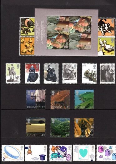 2005 Great Britain Commemorative Stamps Year Pack (includes 4 image showing contents)
