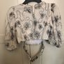 Embroidered Crop Top - Zara NEW Image 6