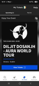 Tickets Diljit Dosanjh Aura World Tour