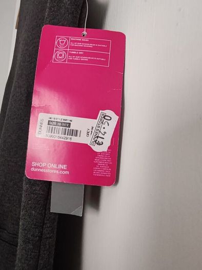 Girls grey school uniform pinafore