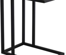 Steel Frame C-Shaped Side Table Black (FREE SHIPPING)