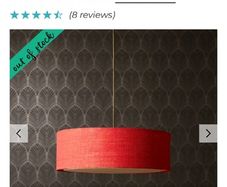 Pooky Jute Pendant Light in Red