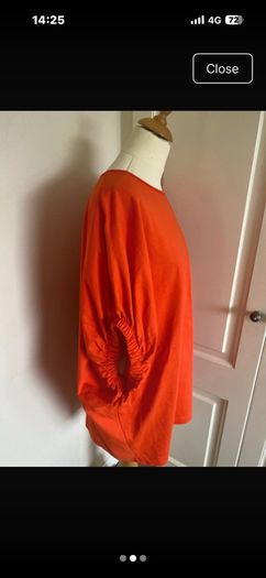 Long orange top Zara / suit 12-14