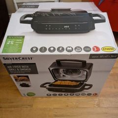 Silvercrest Electric Air Fryer with Barbque Grill & Smoker