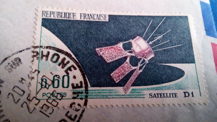 Republique Francaise Stamp - Satellite D1.