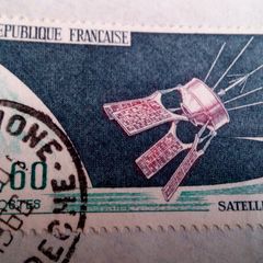 Republique Francaise Stamp - Satellite D1.