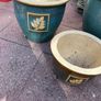 Free out door  flower ceramic  pots - Green Image 2
