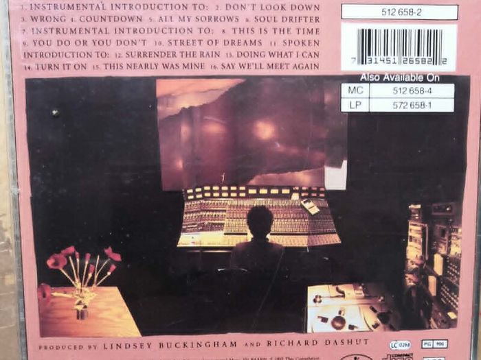 Lindsey Buckingham (Fleetwood Mac) - Out Of The Cradle CD