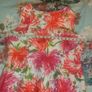 Damart white and pink floral summer dress M L Postage included Image 9