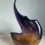 Contemporary large  15 1/4 inch heavy  studio glass vase Image 2