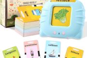 Talking Flash Cards- Learning Toys for Toddlers 3+ Years Old- British English 224 Words- Audible Educational Toys- Preschool Learning Resource Montessori Interactive Gift for Kids/baby/Toddlers