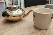 antique polished kettle