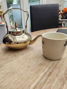 antique polished kettle