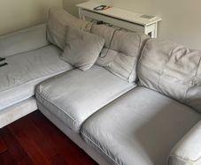 2 Couches )Grey Corner Sofa and 2 Seater
