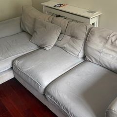 2 Couches )Grey Corner Sofa and 2 Seater