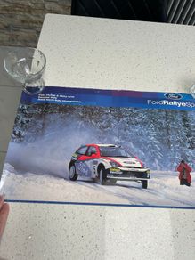 Colin McRae Ford Focus WRC 2002 Swedish Rally Poster