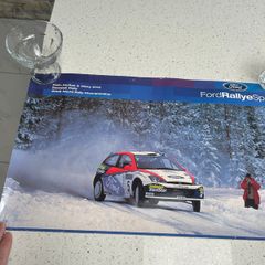 Colin McRae Ford Focus WRC 2002 Swedish Rally Poster
