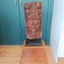 Hand Carved Teakwood Khmer Goddess Sculpture Image 3
