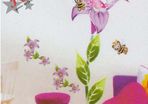 Large Hello Kitty and Flower Children Wall Stickers