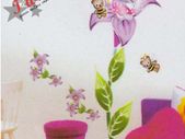 Large Hello Kitty and Flower Children Wall Stickers
