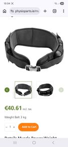 Muscle Power Weight Belt 3 kg