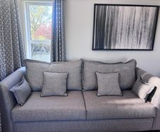 Grey 3-Seater Sofa & Matching Ottoman