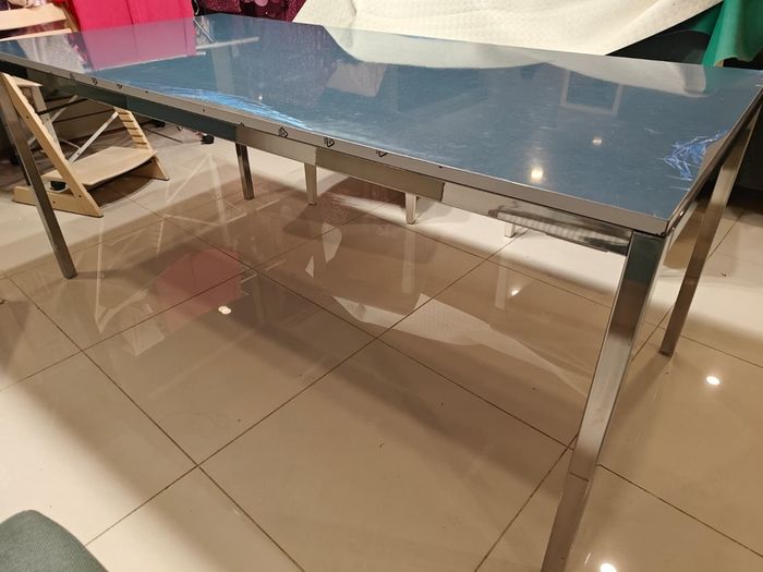 Grey ikea dining table 6/8 people