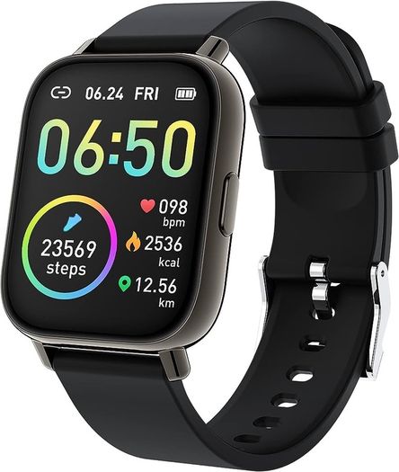 MULTIPLE COLOURS AVAILABLE Smart Watch, Fitness Tracker 1.69" Touch Screen Fitness Watch with Heart Rate Sleep Monitor, Step Counter for Men Women Activity Trackers IP68 Waterproof Smartwatch Sports for iOS Android