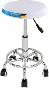 Ergonomic Rolling Work Stool Swivel Stool Bar Stool Practice Stool Roller Stool Height Adjustable