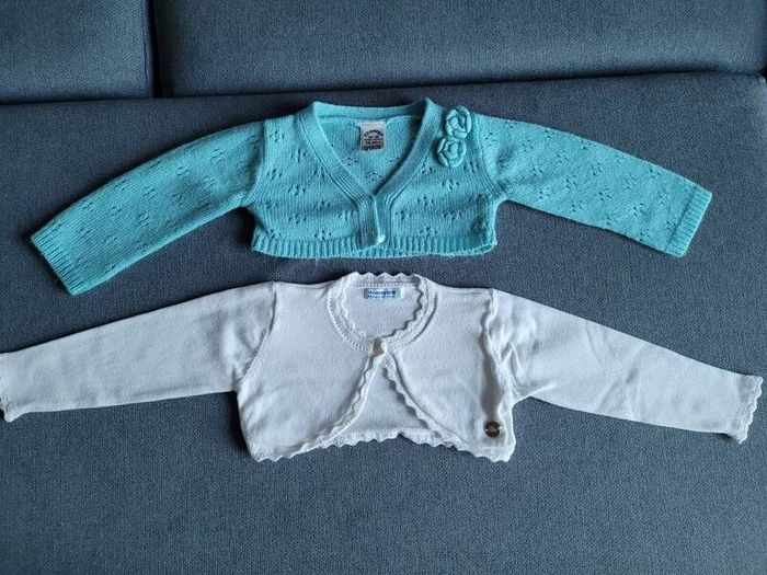 Baby girl's bolero cardigans - size 12-18 months