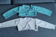 Baby girl's bolero cardigans - size 12-18 months