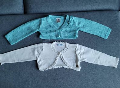 Baby girl's bolero cardigans - size 12-18 months