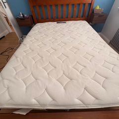 Solid Wood Bed Frame + Mattress