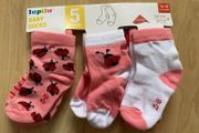 New baby socks size 15-18 5 pairs