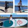 10.6ft Inflatable Stand Up Paddle Board- SUP Board for All Skill Levels with SUP Accessories & Fiberglass Paddle,Fin, Leash, Double Action Pump and ISUP Travel Backpack for Youth & Adult (FREE POSTAGE) Image 6