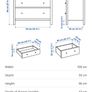 IKEA HEMNES 3 Drawer Chest White Image 6