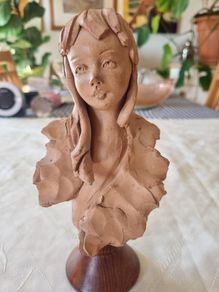 Clay Terracotta Bust of a woman